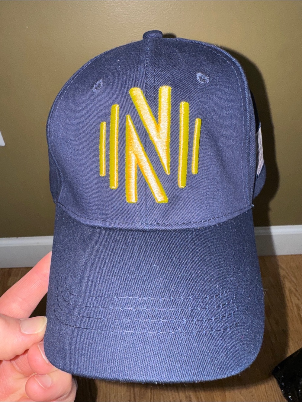 MLS NSC NASHVILLE SOCCER CLUB BLUE YELLOW ADJUSTABLE SNAPBACK CAP HAT UNISEX